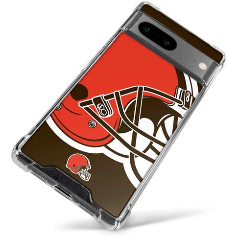 NFL Cleveland Browns Large Logo Google Pixel 7a Clear Case